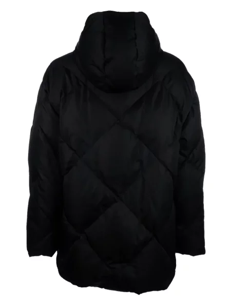 Palton Prada cu glugă negru