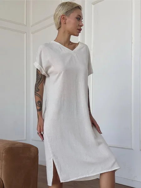 Leinle Сукня-футболка білий