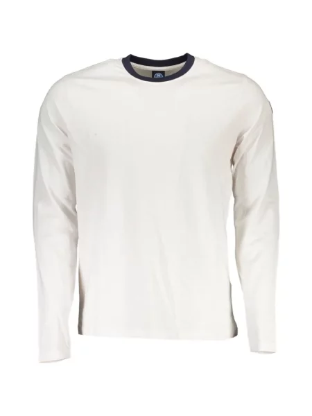 Lung tricou North Sails cu decolteu rotund alb