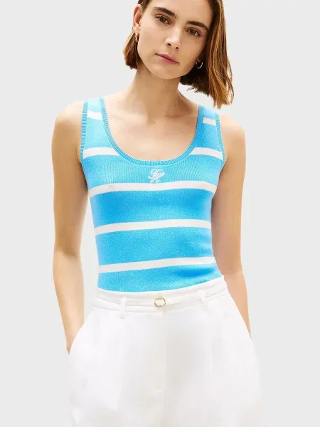 Смугаста майка майка Tommy Hilfiger блакитна