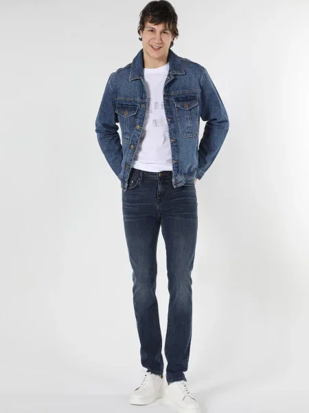 Джинси Colin’s комбінований верх блакитний