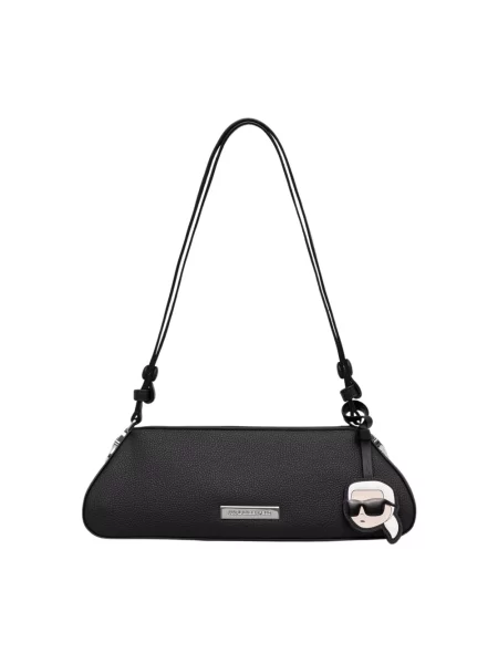 Karl Lagerfeld torebka crossbody z imitacji skóry IKON czarna