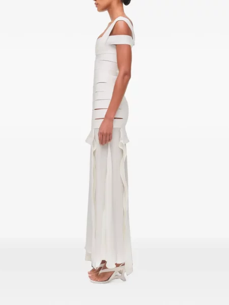 Rochie maxi Simkhai tricotate alb