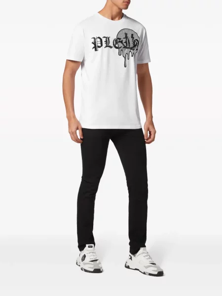 Kamínky tričko Philipp Plein bílé