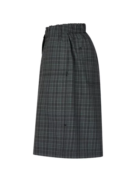Pantaloni cargo Tomboy în carouri verde