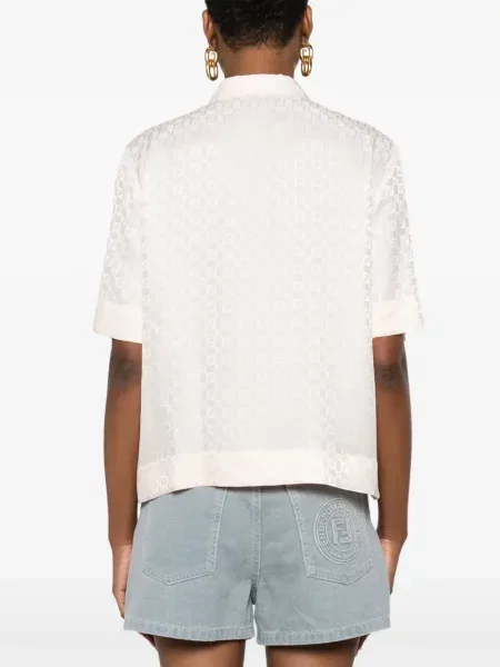 Cămașă Fendi din jacard roz