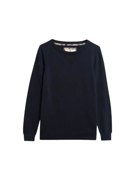 Barbour Sweter Pendle Granatowy niebieski