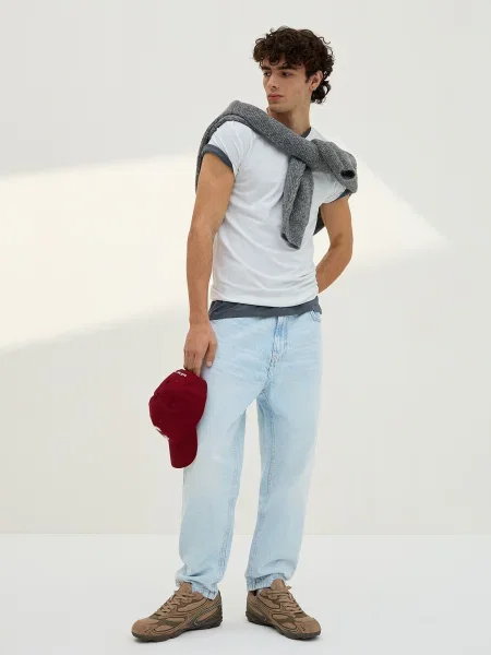 Bershka Jeans deschis albastru