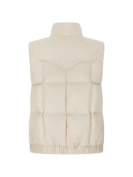 Matlasat vestă Moncler Grenoble alb