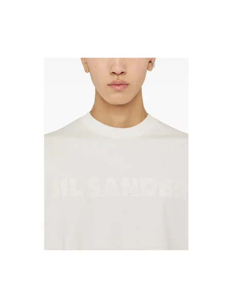 Koszulka Jil Sander z nadrukiem biała