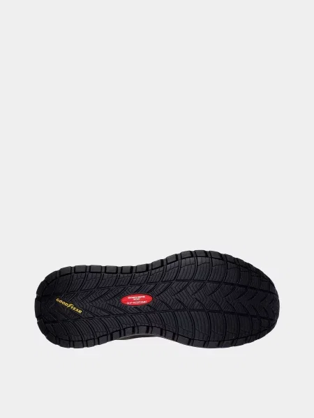 Черевики Skechers Work: Street Treader Scorron шкіра/текстиль/штучна шкіра чорний