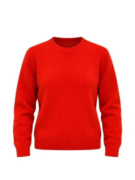 Sweter Drykorn z okrągłym dekoltem czerwony