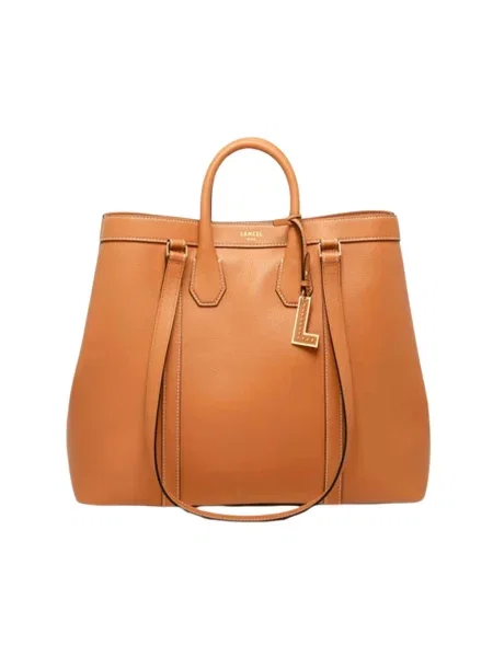 Shopperka Lancel skórzana brązowa
