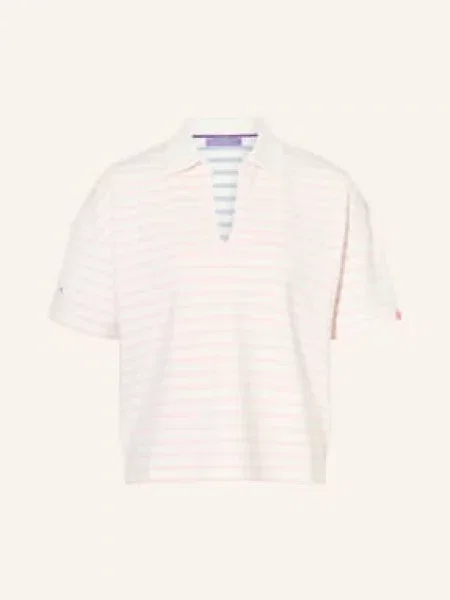 Frieda & Freddies Jerseyové Polo Tričko / růžová bílá