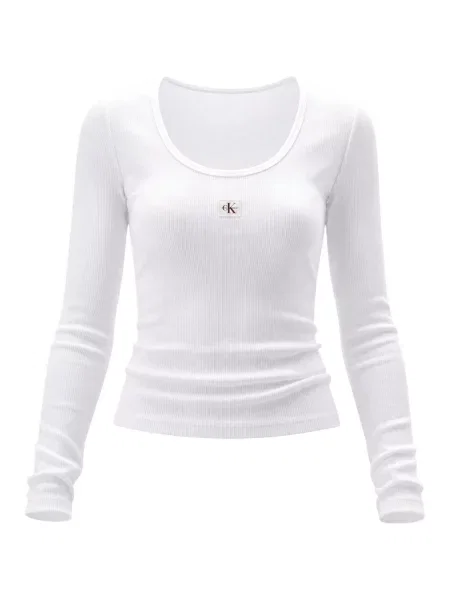 Tricou Calvin Klein Jeans alb