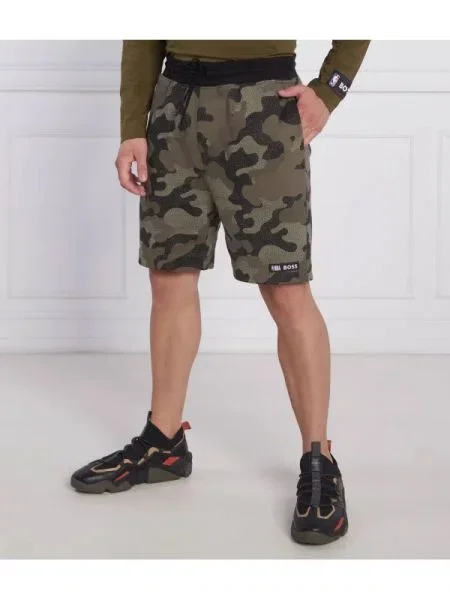BOSS ORANGE Pantaloni scurți BOSS x NBA Slam_Camo verde