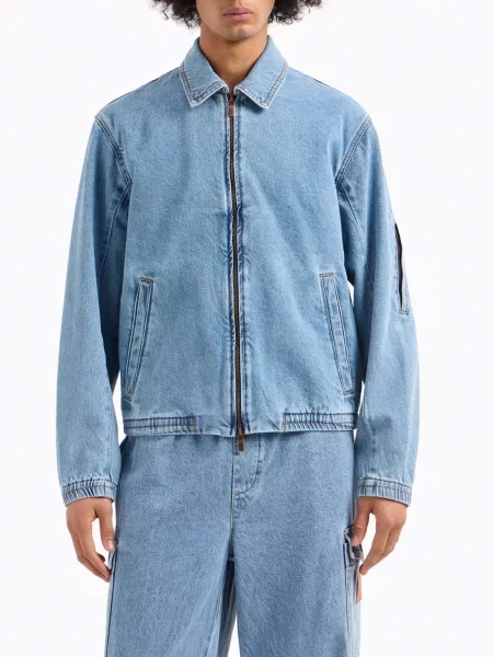 Джинсовая куртка Armani Exchange голубая