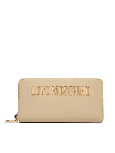 LOVE MOSCHINO Portfel beżowy