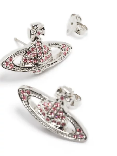 Мини обеци Vivienne Westwood сребристо