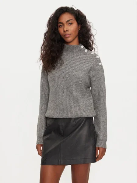 Heláncă Morgan cu guler înalt negru