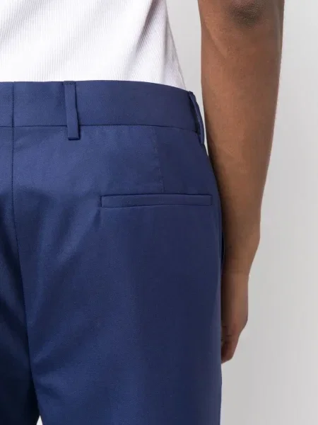 Decupat pantaloni Brunello Cucinelli albastru