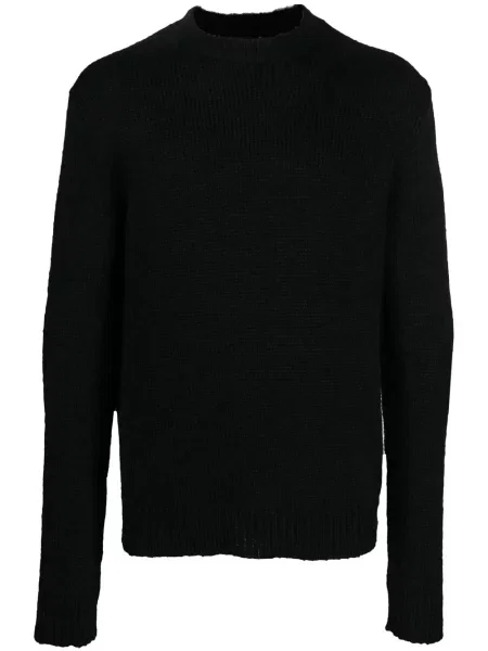 Pulover Jil Sander cu decolteu rotund negru