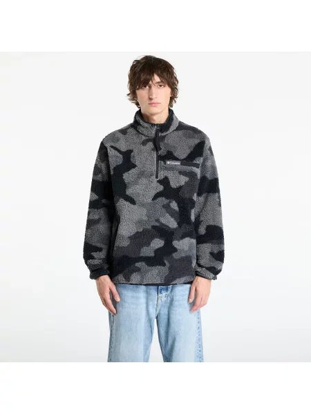 Polovična zadrga jopa Columbia črna