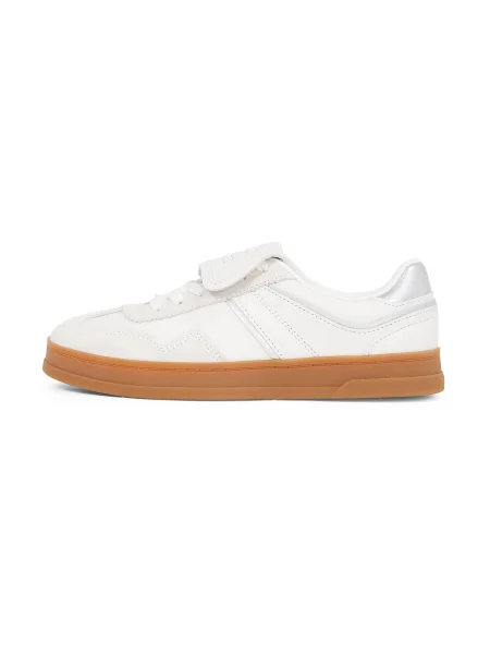 Tommy Jeans sneakers din piele THE GREENWICH FLAP femei alb