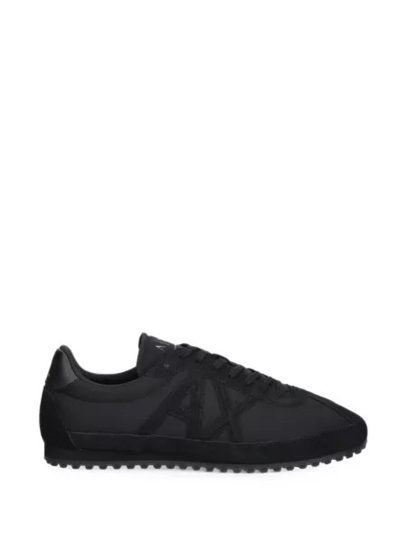 Sneakerși Armani Exchange cu autograf negru