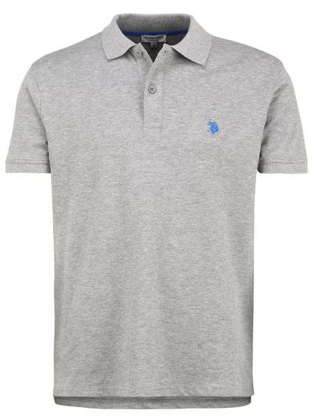 U.S. POLO ASSN. Póló melír szürke