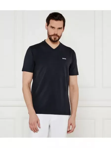BOSS GREEN Póló Tee V | stretch kék