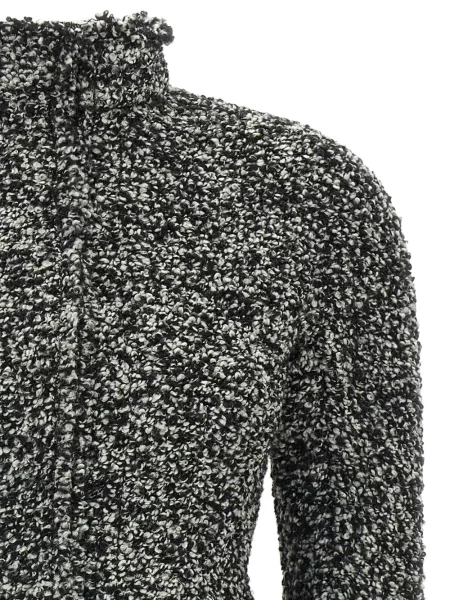 Bouclé geacă Alberta Ferretti negru