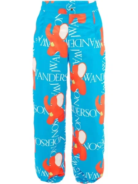 Pantaloni Jw Anderson cu imagine albastru