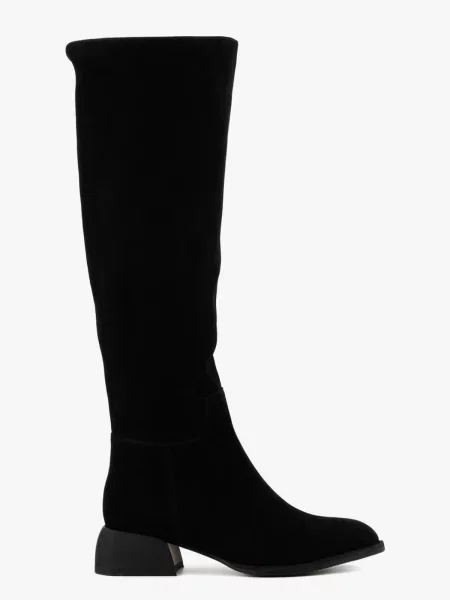 Замшевые сапоги Leberdes черные