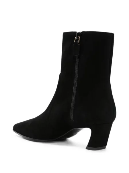 Cizme scurte Stuart Weitzman din piele de căprioară negru