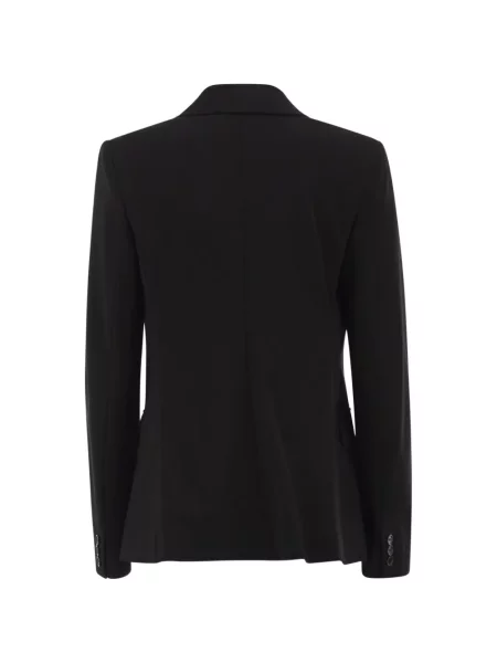 Sacou Weekend Max Mara cu două rânduri de nasturi stretch negru