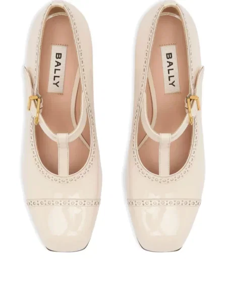 Pantofi cu toc Bally alb