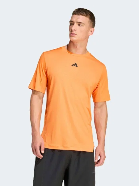 ADIDAS PERFORMANCE Tricou funcțional POWER / negru portocaliu