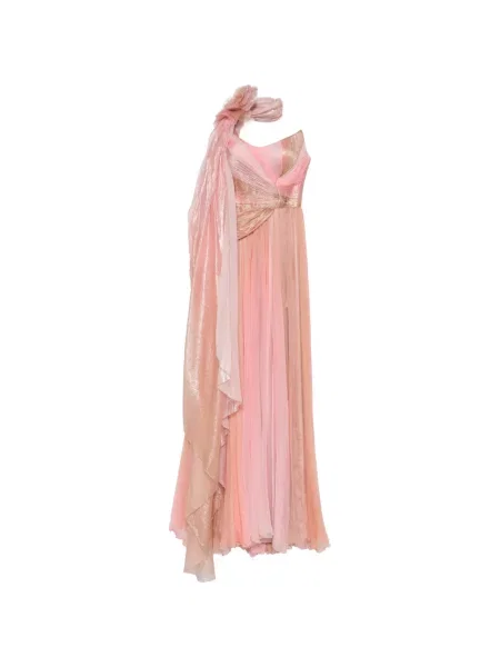 Rochie maxi Iris Serban cu imagine roz