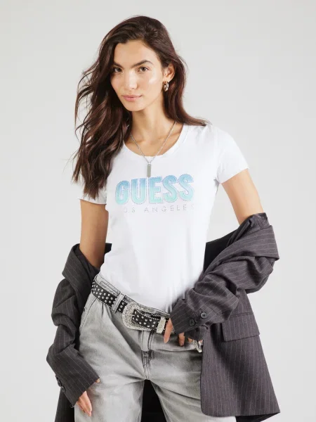 Guess Tricou alb