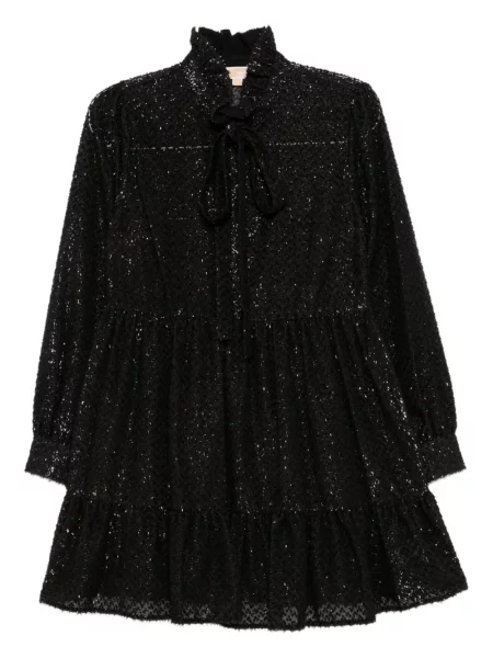 Rochie mini Michael Kors din jacard de costum mini negru