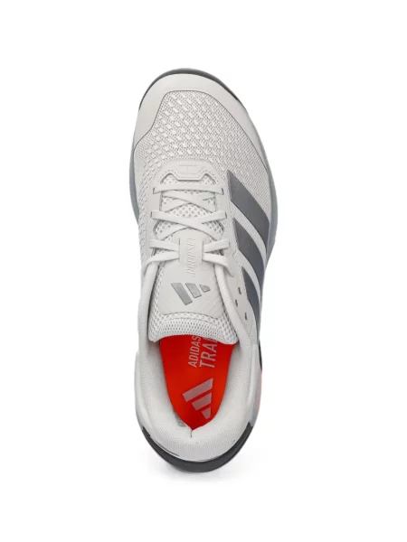 Ριγέ τρέξιμο μπουφάν Adidas με αυτόγραφο καφέ