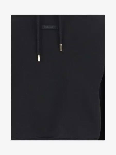 Hanorac cu glugă Jacquemus cu glugă negru