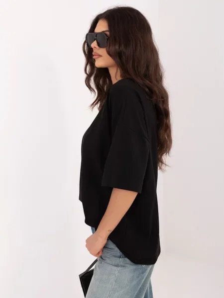 Tricou Rue Paris negru