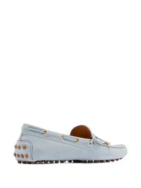 Pantofi loafer Tod's din piele de căprioară albastru