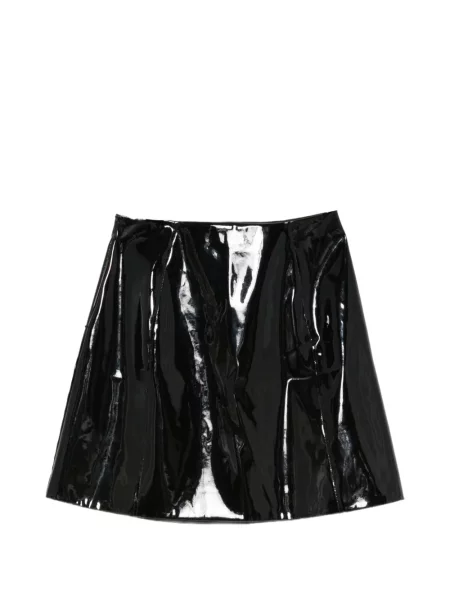 Mini sijonas Emporio Armani a eilutė juoda
