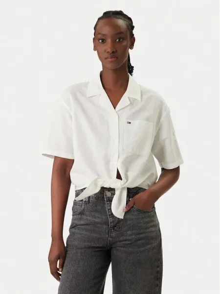 Tommy Jeans Cămașă alb