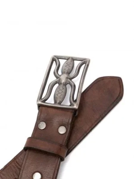 Kožený pásek Polo Ralph Lauren hnědý