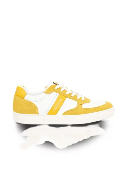 Sneakers Cerruti 1881 σουέντ κίτρινο
