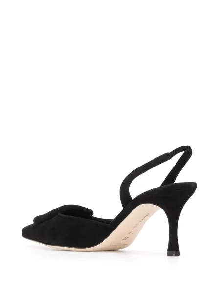 Czółenka Manolo Blahnik na sprzączkę czarna